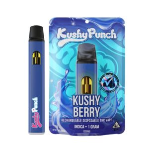 Kushy Punch All-In-One Vape - Kushy Berry (1g Indica) *NEXTDAY DELIVERY ONLY*