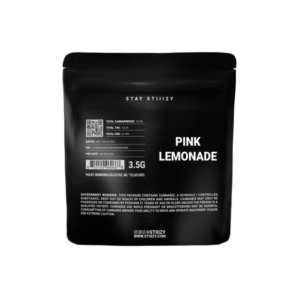 Stiiizy Flowers - Pink Lemonade Black Label (3.5g Sativa) *NEXT DAY DELIVERY ONLY*