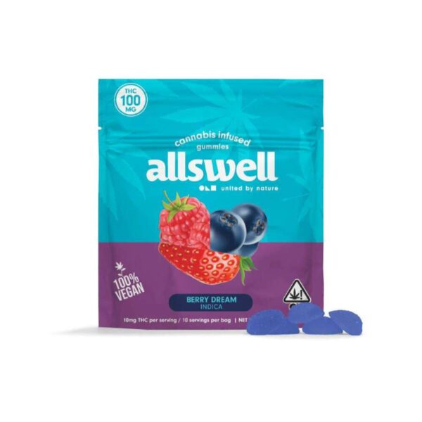 Allswell Gummies - Berry Dream (100mg Indica)