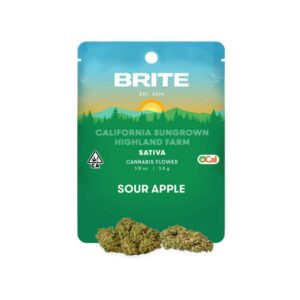 Brite Labs Flowers - Sour Apple (3.5g Sativa) *NEXT DAY DELIVERY ONLY*