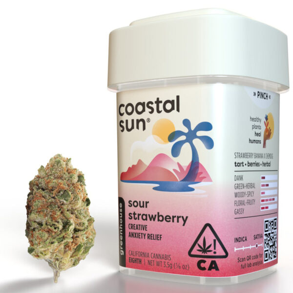 Coastal Sun Greenhouse Flowers - Sour Strawberry (3.5g Sativa)