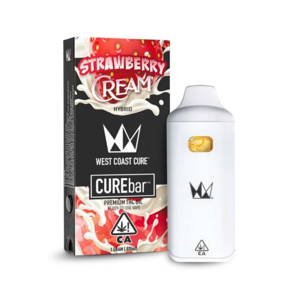 West Coast Cure Disposable CureBar - Strawberry Cream (1g Hybrid)