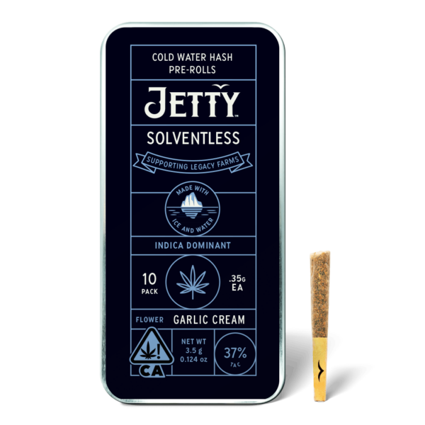 Jetty Solventless Hash Preroll - Garlic Cream (3.5g/10-pack Indica)