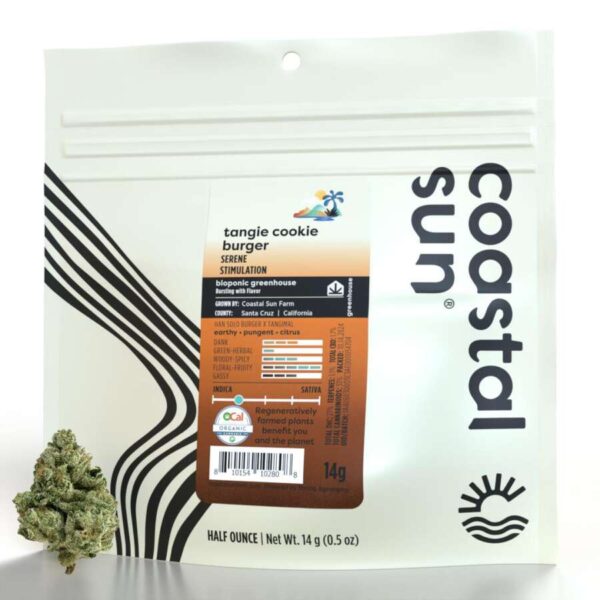 Coastal Sun Greenhouse Flowers - Tangie Cookie Burger (14g Indica) *NEXT DAY DELIVERY ONLY*