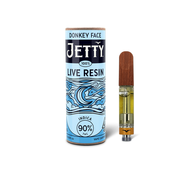 Jetty Live Resin Vape Cartridge - Donkey Face (1g Indica)