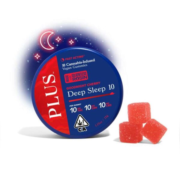 Plus Gummies - Goodnight Cherry/Sleep (100mg 10:10:10 THC/CBD/CBN)