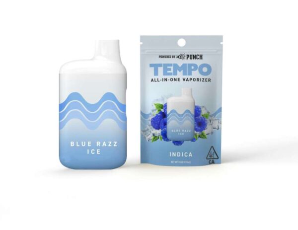 Tempo All In One Vape - Blue Razz Ice (1g Indica)