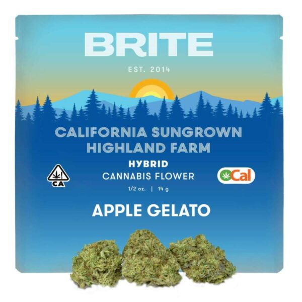 Brite Labs Pre-Ground Flowers - Apple Gelato (14g Hybrid)