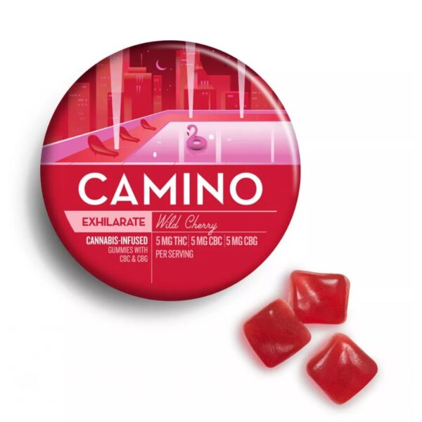 Kiva Camino Gummies - Wild Cherry (5:5:5 THC:CBC:CBG) (100mg "Exhilarate")