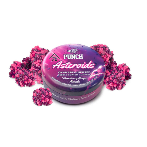 Punch Solventless Asteroids Gummies - Strawberry Grape Nebula (100mg)