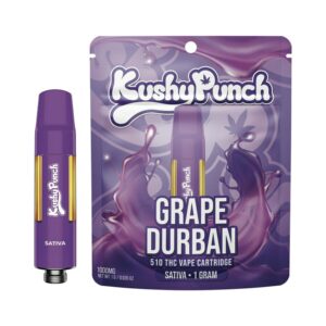 Kushy Punch 510 Vape - Grape Durban (1g Sativa) *NEXT DAY DELIVERY ONLY*