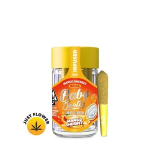 Baby Jeeter Infused Prerolls - Mango Sherbet (2.5/5-pack Sativa)