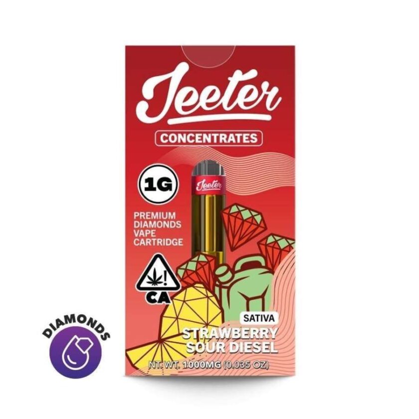 Jeeter Liquid Diamonds Vape Cartridge - Strawberry Sour Diesel (1g Sativa)