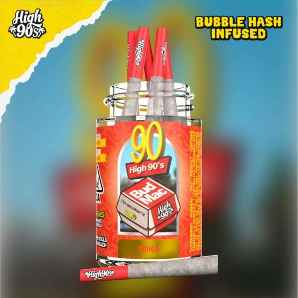 High 90s Preroll - Bud Mac (2.5g/5-pack Indica)