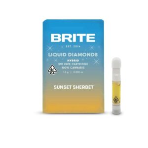 Brite Labs Liquid Diamonds Cartridge - Sunset Sherbet (1g Hybrid) *NEXTDAY DELIVERY ONLY*