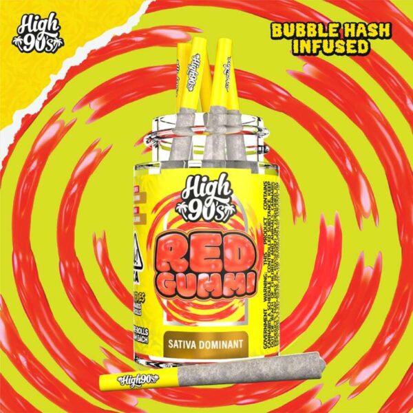 High 90s Preroll - Red Gummi (2.5g/5-pack Sativa Dominant)