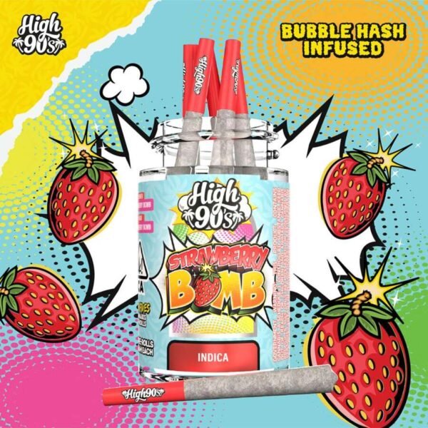 High 90s Preroll - Strawberry Bomb (2.5g/5-pack Indica)