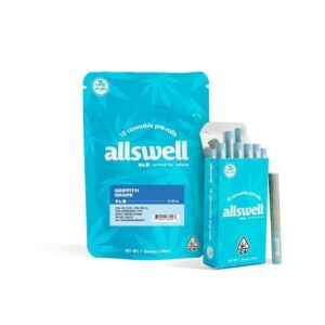 Allswell Prerolls - Griffith Grape (7g/10-pack Indica) *NEXT DAY DELIVERY ONLY*