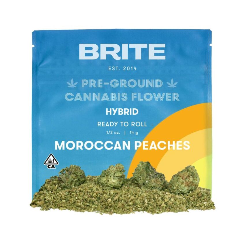 Brite Labs Pre-Ground Flowers - Moroccan Peaches (14g Hybrid)