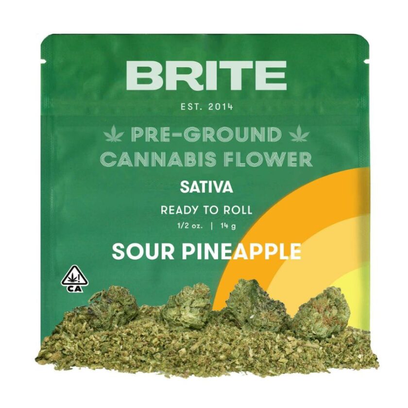 Brite Labs Pre-Ground Flowers - Sour Pineapple (14g Sativa)