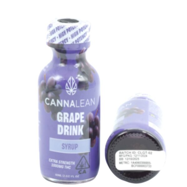 Cannalean Syrup - Grape (60ml) (1000mg THC) *NEXT DAY DELIVERY ONLY*