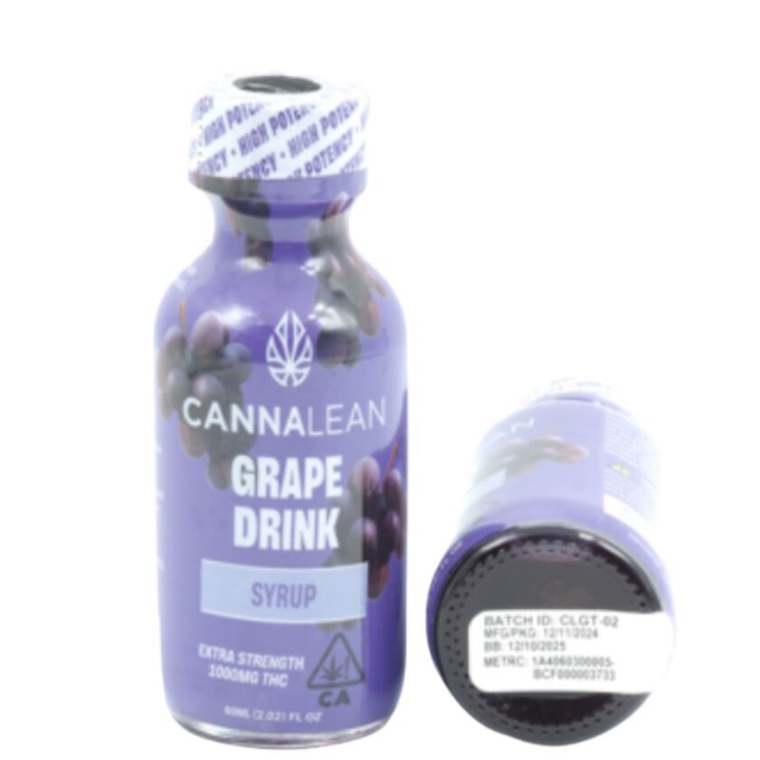 Cannalean Syrup - Grape (60ml) (1000mg THC)