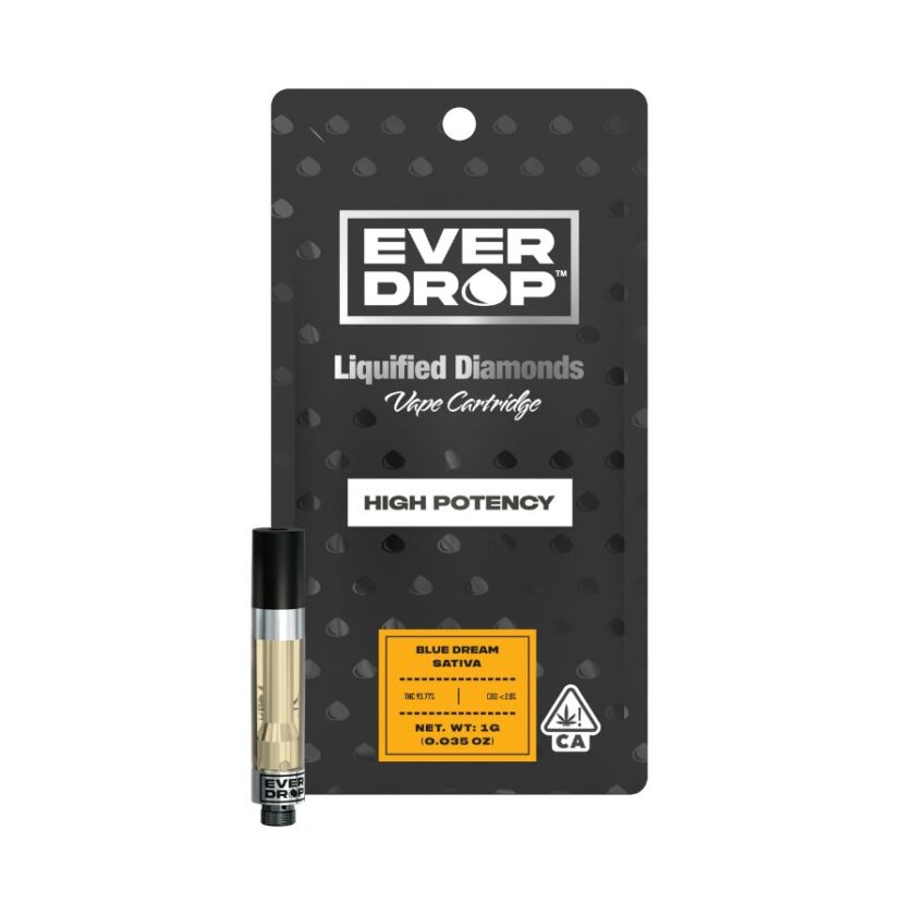 EverDrop Liquified Diamonds Vape Cartridge - Blue Dream (1g Sativa)