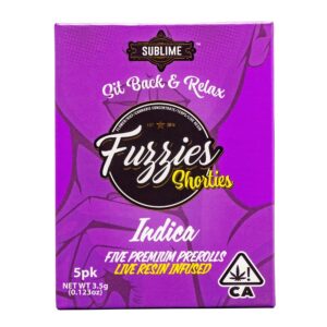 Sublime Shorties Fuzzies - Slurricane (3.5g/5-pack Indica)