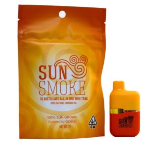Sun Smoke Distillate All-in-One Vape - Coma (1g Indica)