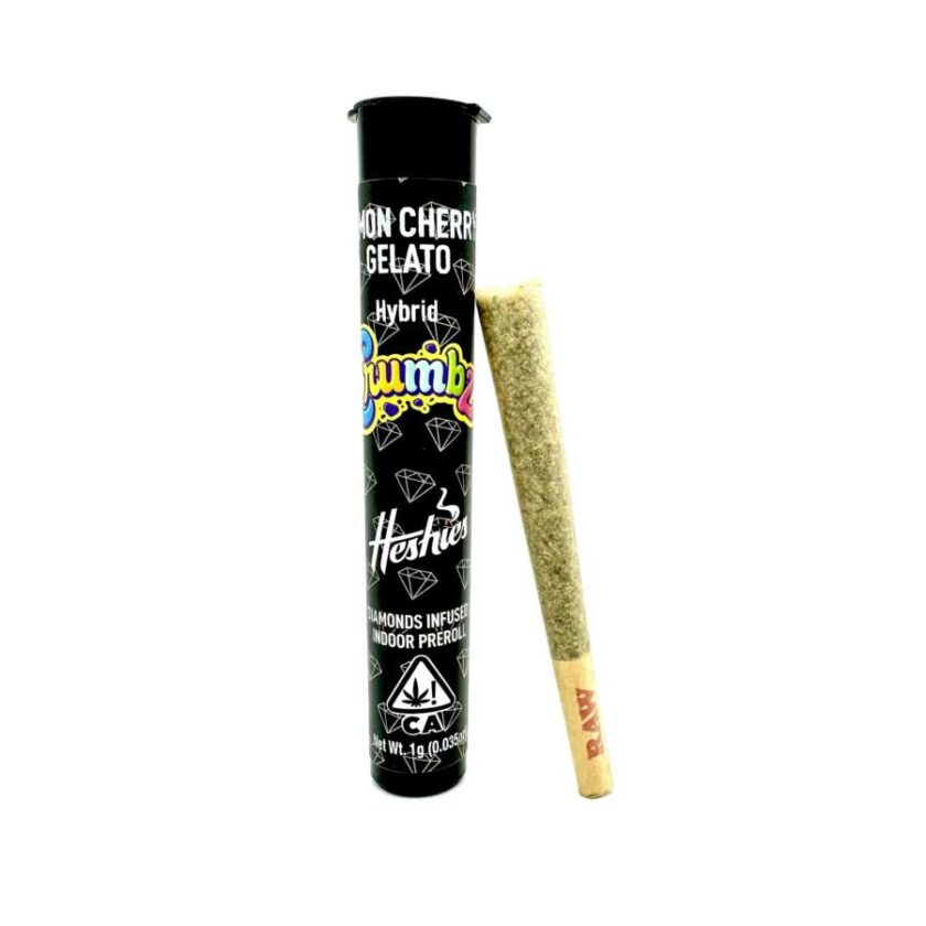 Crumbz Infused Preroll - Lemon Cherry Gelato (1g Hybrid)