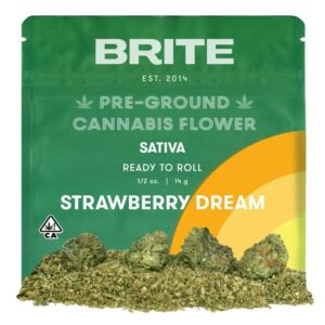 Brite Labs Pre-Ground Flowers - Strawberry Dream (14g Sativa)