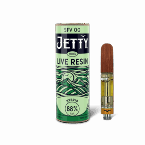 Jetty Live Resin Vape Cartridge - SFV OG (1g Hybrid)