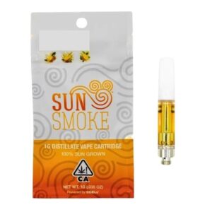 Sun Smoke Distillate Vape Cartridge - Watermelon Splash (1g Hybrid)1