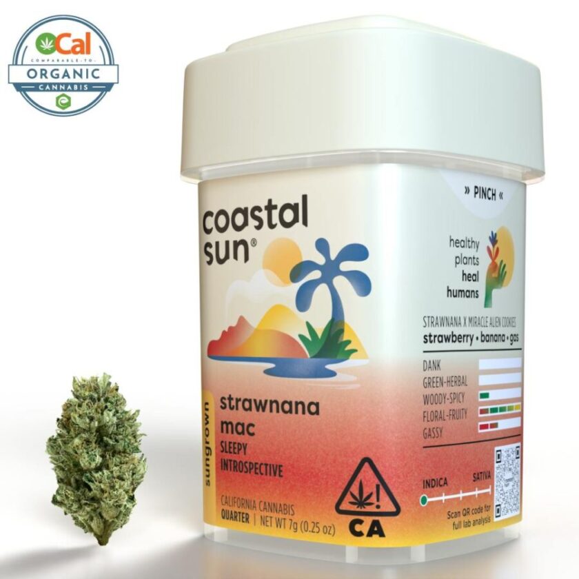 Coastal Sun Sungrown Flowers - Strawnana Mac (7g Indica)