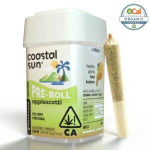 Coastal Sun Greenhouse Prerolls - Applescotti (3.5g/10-pack Hybrid) *NEXT DAY DELIVERY ONLY*