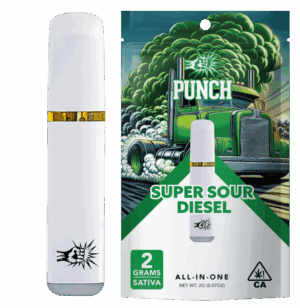 Punch Distillate All-In-One Vape - Super Sour Diesel (2g Sativa)