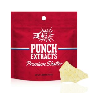 Punch Extract Conc - Sweet Island Skunk Shatter (1g Sativa) *NEXT DAY DELIVERY ONLY*