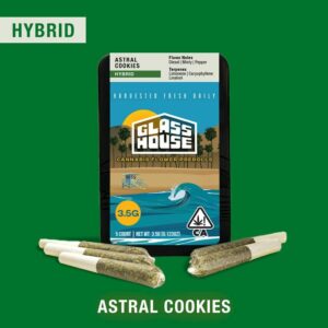 Glass House Prerolls - Astral Cookies (3.5g/5-pack Hybrid) *NEXTDAY DELIVERY ONLY*