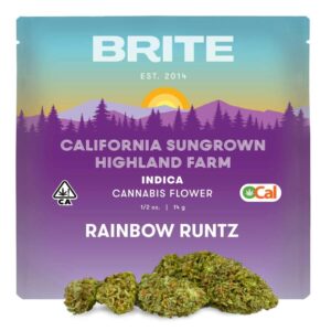 Brite Labs Flowers - Rainbow Runtz (14g Indica) *NEXT DAY DELIVERY ONLY*