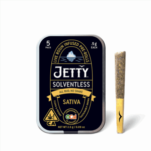 Jetty Solventless Rosin Preroll - Strawnana Mac x Sour Strawberry (2.5g/5-pack Sativa) *NEXT DAY DELIVERY ONLY*