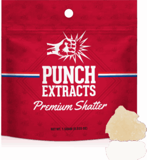 Punch Extract Conc - Rainbow Runtz Shatter (1g Hybrid) *NEXT DAY DELIVERY ONLY*