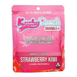 Kushy Punch Gummy - Uppercut/Strawberry Kiwi (100mg Sativa)