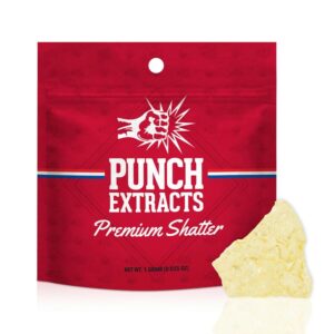 Punch Extract Conc - Secret Stash Shatter (1g Hybrid) *NEXT DAY DELIVERY ONLY*