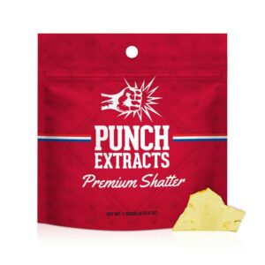 Punch Extract Conc - Kush Rocks Shatter (1g Indica) *NEXT DAY DELIVERY ONLY*