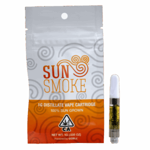 Sun Smoke Distillate Vape Cartridge - White Chocolate Boysenberry (1g Hybrid) *NEXT DAY DELIVERY ONLY*