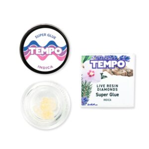 Tempo Live Resin Diamonds - Super Glue (1g Indica) *NEXTDAY DELIVERY ONLY*