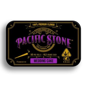 Pacific Stone Prerolls - Wedding Cake (7g/14-pack Indica)