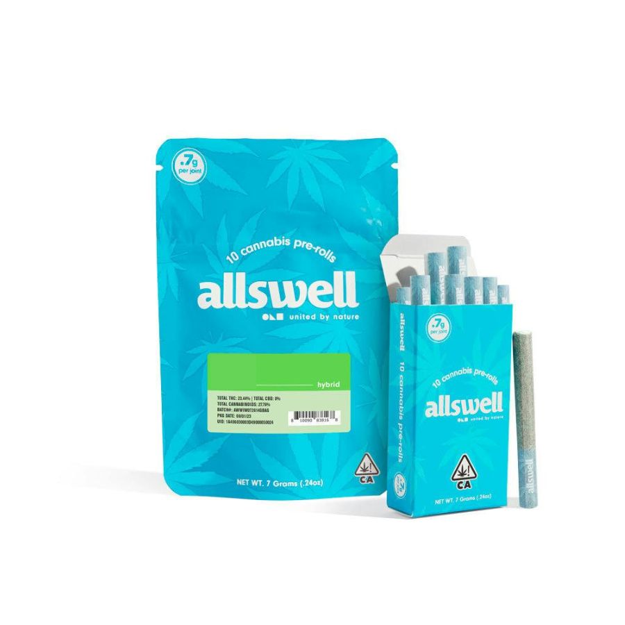 Allswell Prerolls - Chronic Cough (7g/10-pack Hybrid) *NEXTDAY DELIVERY ONLY*