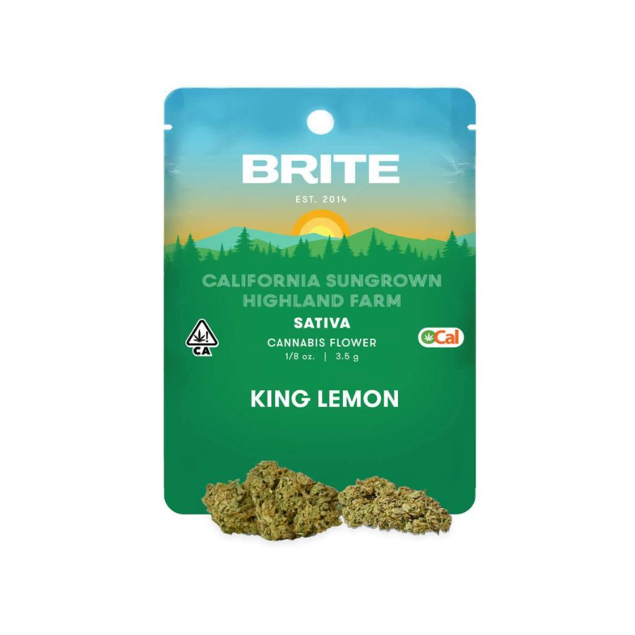 Brite Labs Flowers - King Lemon (3.5g Sativa) *NEXT DAY DELIVERY ONLY*