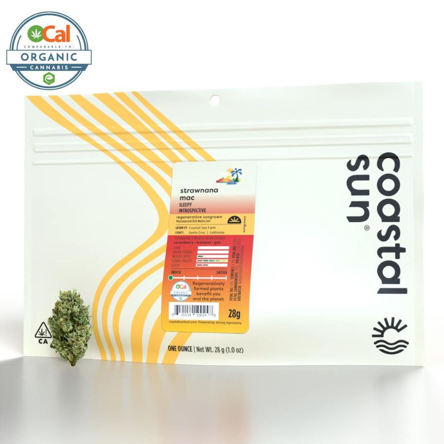 Coastal Sun Sungrown Flowers - Strawnana Mac (28g Indica)